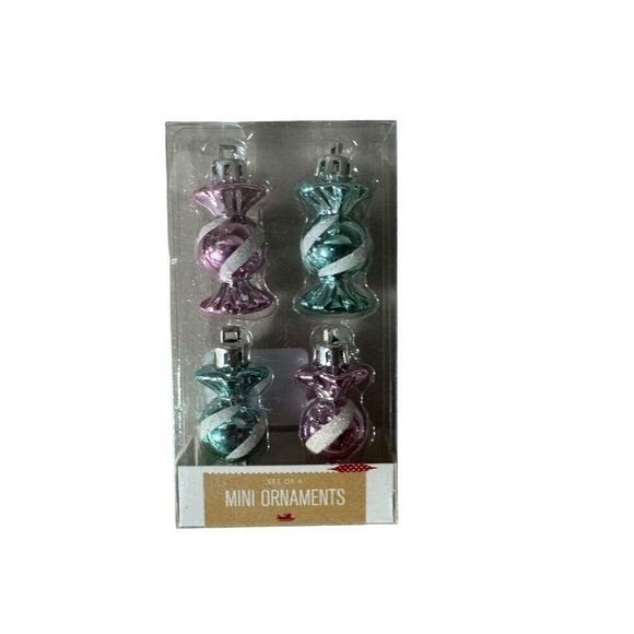 HOLIDAY LANE Ornamentation Mini Santa & Ball Ornaments, Set of 15 - Picture 2 of 8